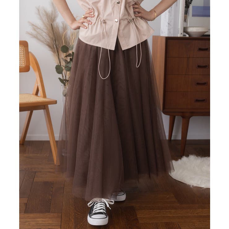 チュールフレアスカート[品番：ORGW0000359]｜Ada.（エイダ）の