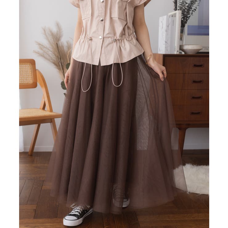 チュールフレアスカート[品番：ORGW0000359]｜Ada.（エイダ）の