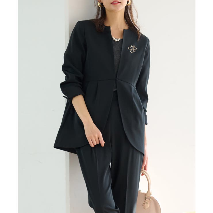 2点セット＞ラウンドヘムジャケットセットアップ[品番：RANW0000013