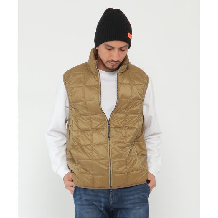 TAION タイオン ハイネックZIPダウンベスト[品番：IKAW0014966]｜ikka