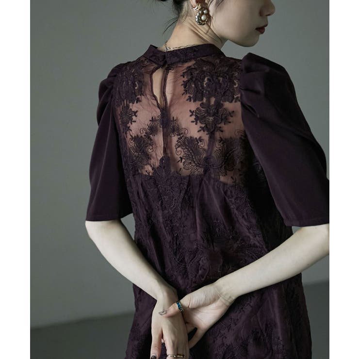 etoll エトル ヴィンテージレースドレス[品番：FT000007219]｜Fashion