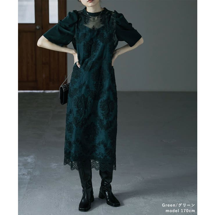 etoll エトル ヴィンテージレースドレス[品番：FT000007219]｜Fashion