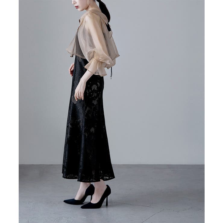 etoll エトル シアーブラウス&マーメイドキャミソール[品番