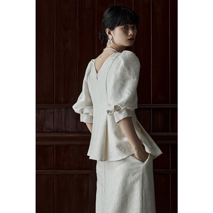 etoll エトル フラワージャガードセットアップドレス[品番