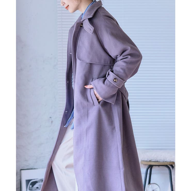 スタンドカラーケープコート コート レディース[品番：GW000004445