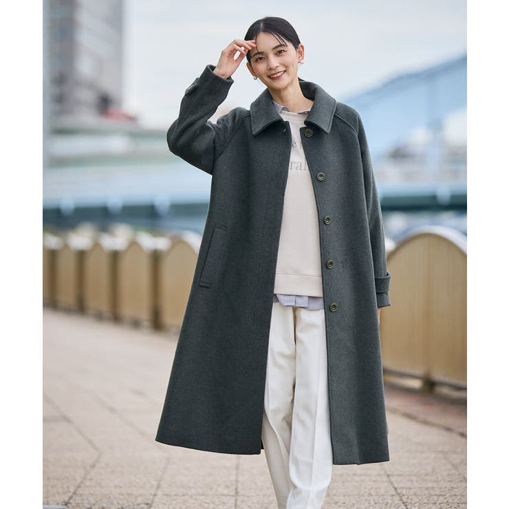 ステンカラーロングコート[品番：ITKW0018985]｜a.v.v【WOMEN