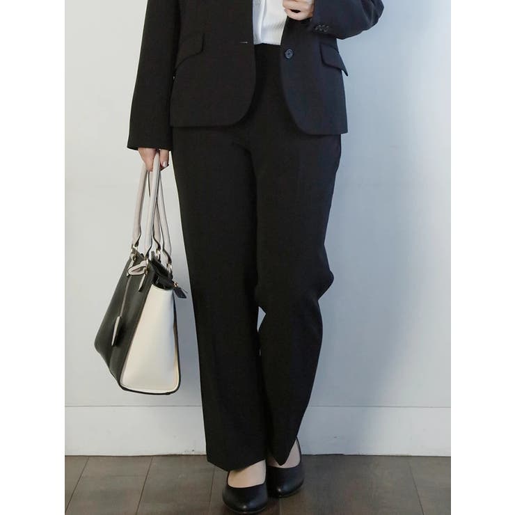 ブラックスーツ3点セット(ジャケットスカートパンツ)[品番