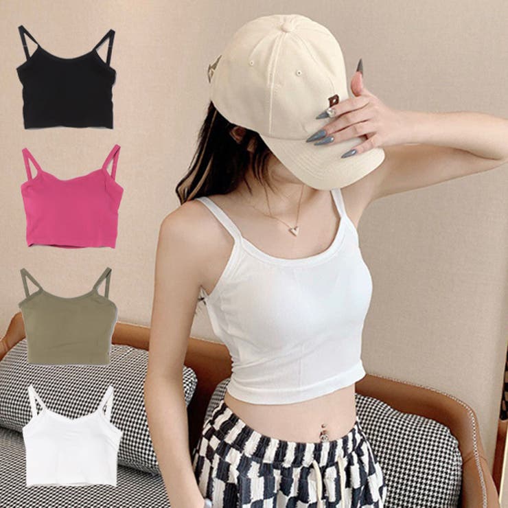 キャミブラ キャミソール パッド付き[品番：XV000020726]｜STYLEBLOCK