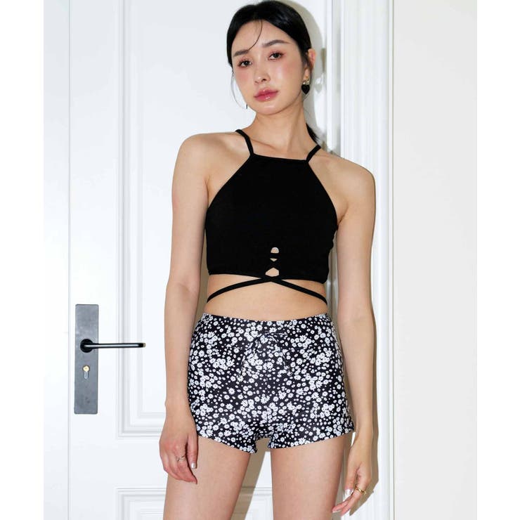 ミューラル ハイネック ビキニ 3点セット 水着 セットアップ