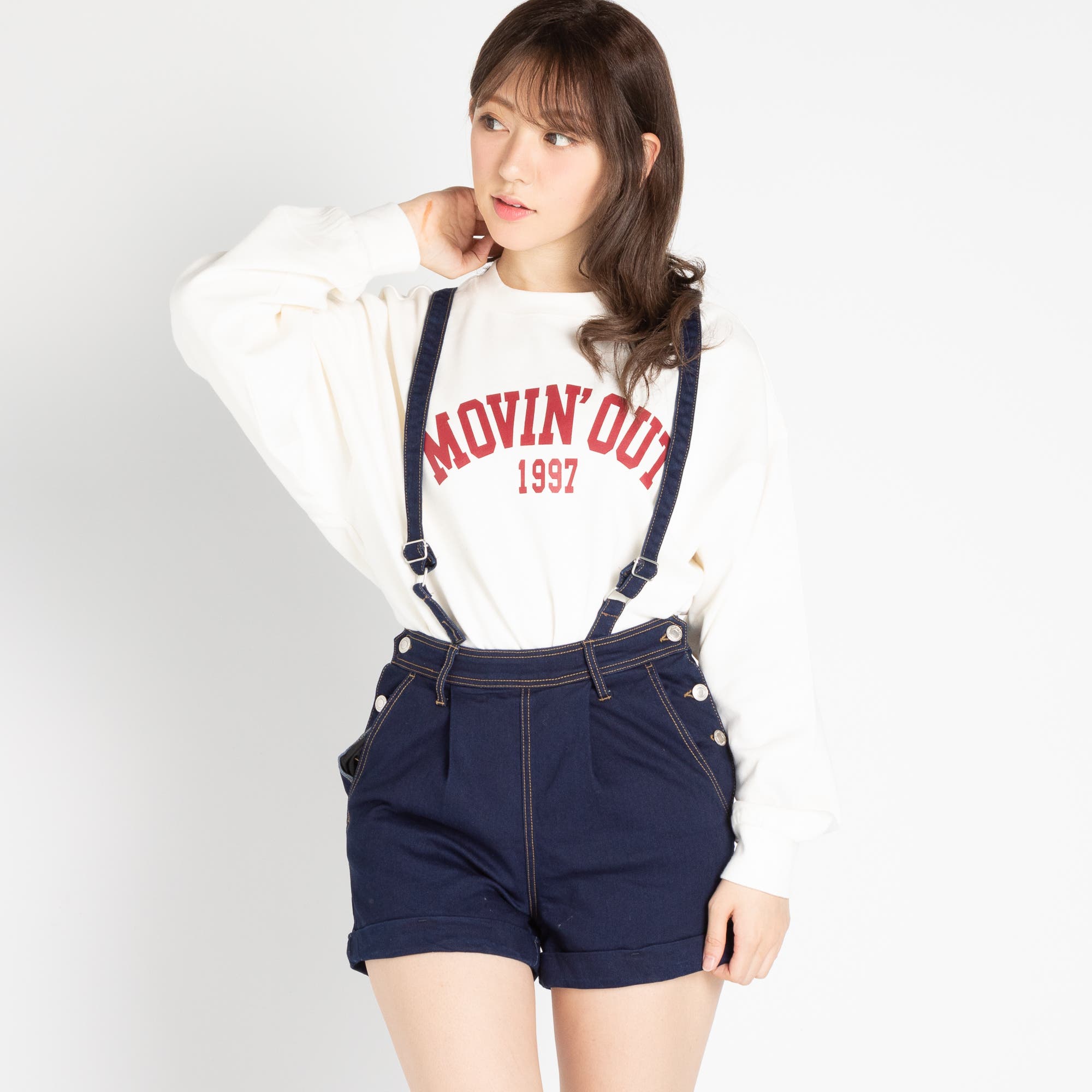 サスペンダー付キショートパンツ BR18WN11-L042[品番：WG010035216