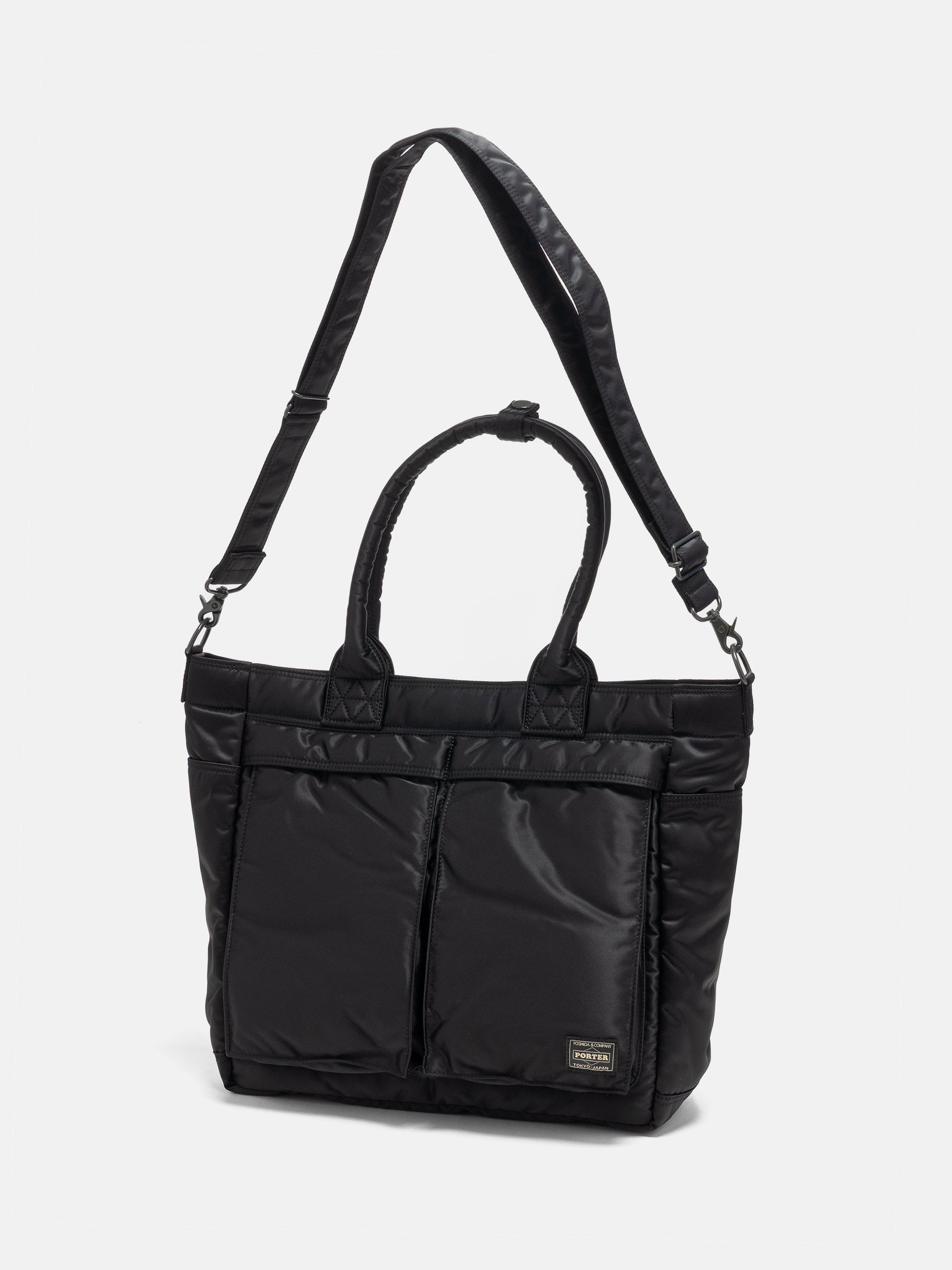 PORTER TANKER Carrying Tote Bag Black | HAVEN