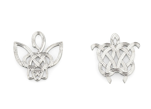 鶴亀の水引をモチーフにした錫の箸置「鶴亀」 - 能作 -