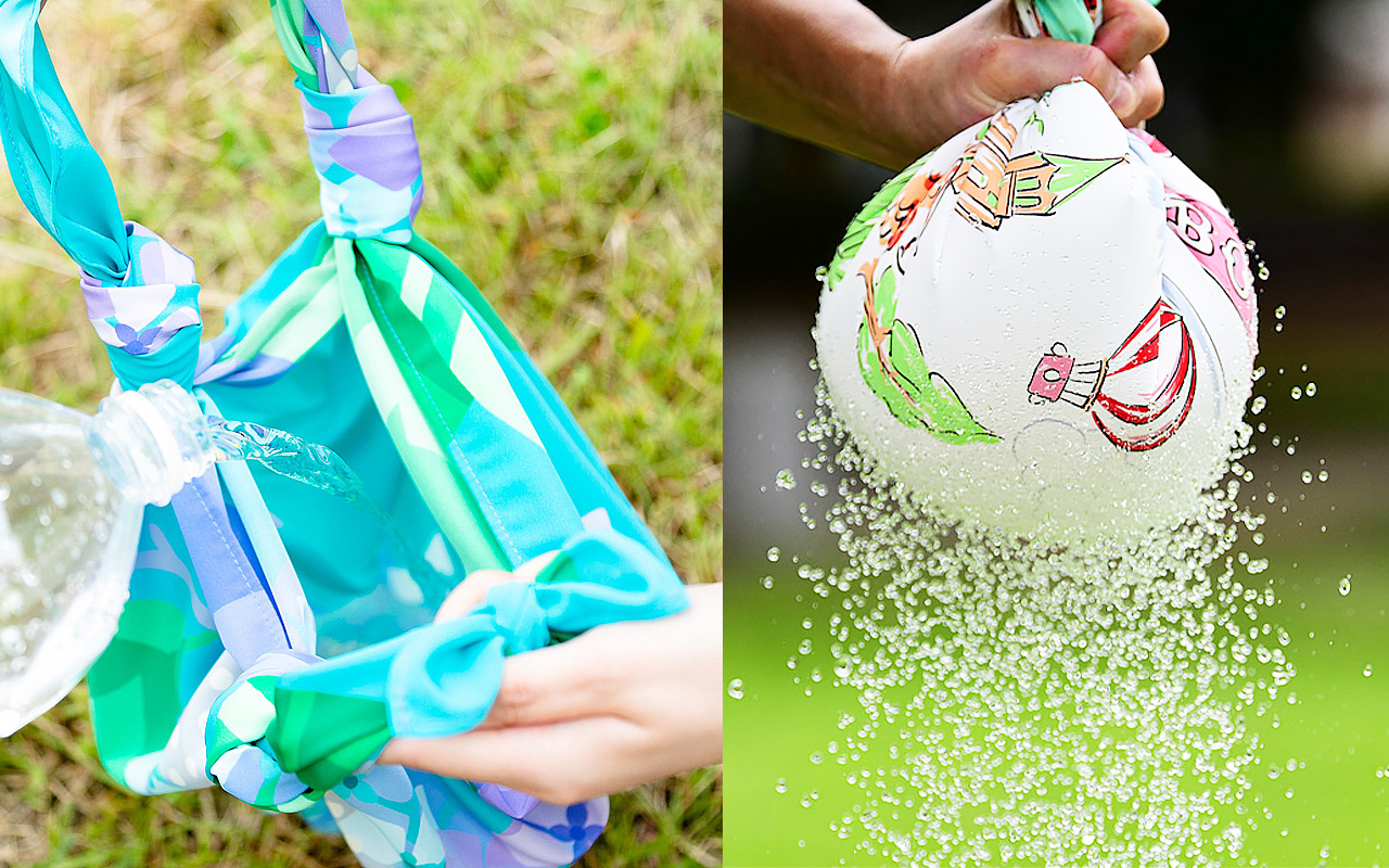 超撥水風呂敷 | ながれ 70cm - 朝倉染布