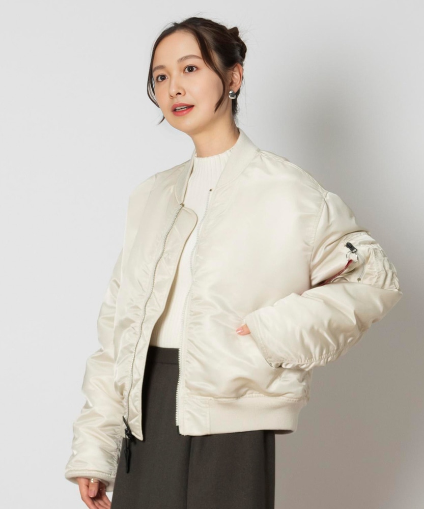 リバーシブルMA-1ジャケット(S ホワイト): ジャケット/アウター｜Right