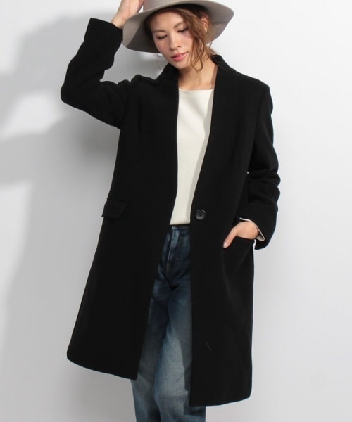 PLST（プラステ）の「PLST ウールモッサカラーレスコート（）」 - WEAR