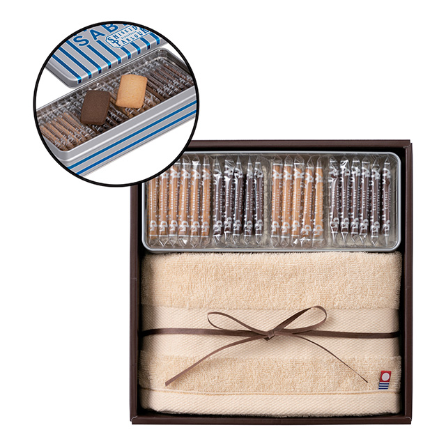 資生堂パーラーの資生堂パーラー サブレ22枚入り＋今治フェイスタオル