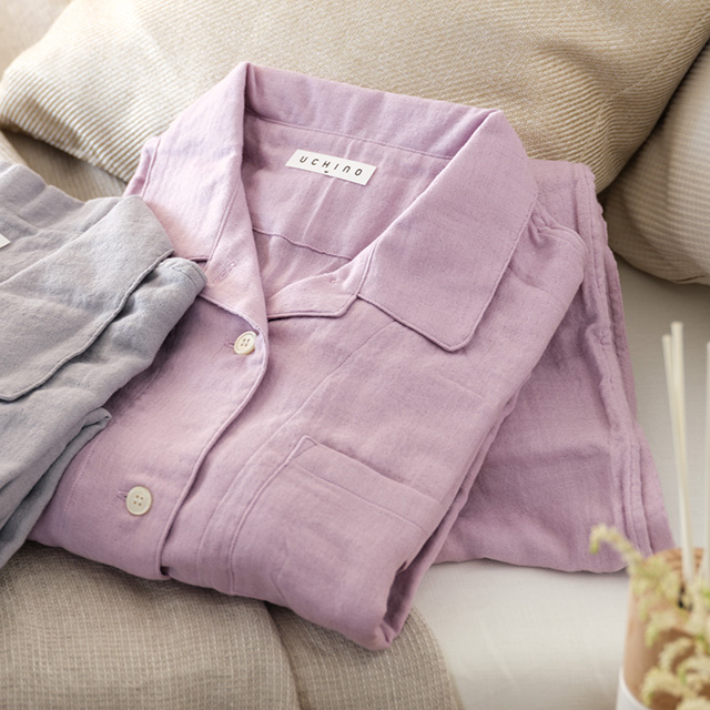 マシュマロガーゼ レディスパジャマ M バイオレット｜お祝い・ギフトの