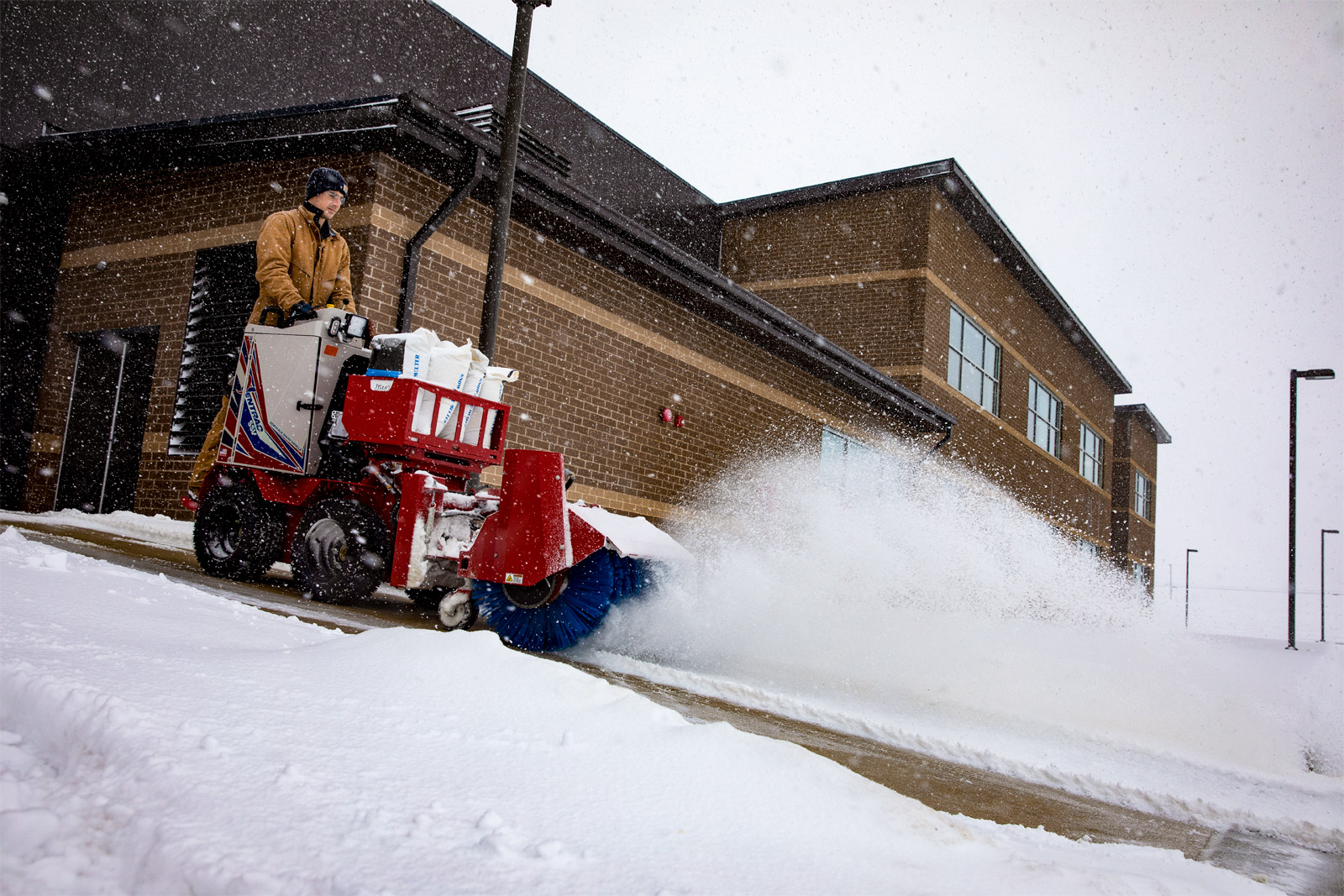 Ventrac NJ380 Sidewalk Snow Broom