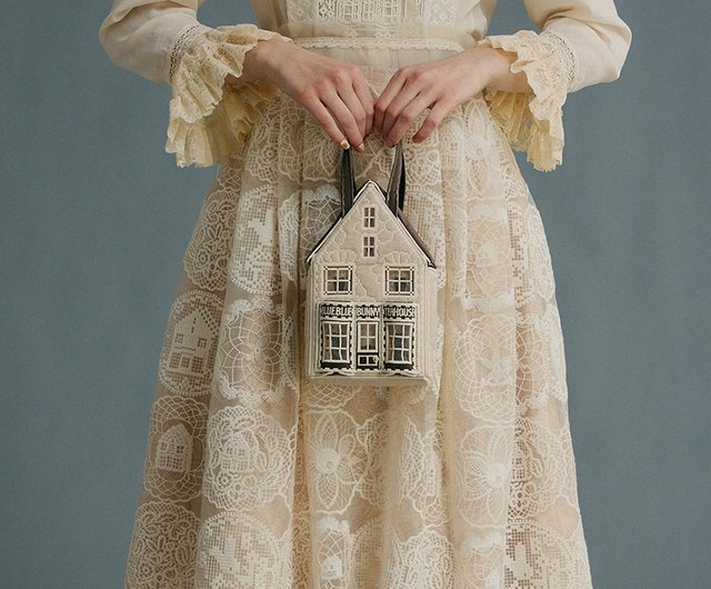 ヨーロピアンレトロ】アフタヌーンティー レース刺繍エプロン