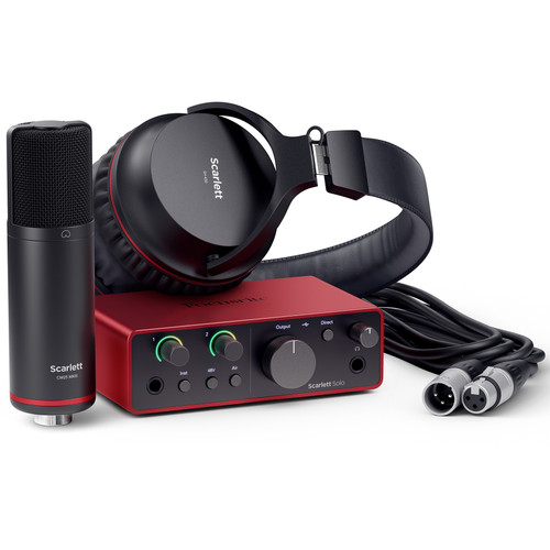 Focusrite Scarlett Solo Studio V4 Recording Package