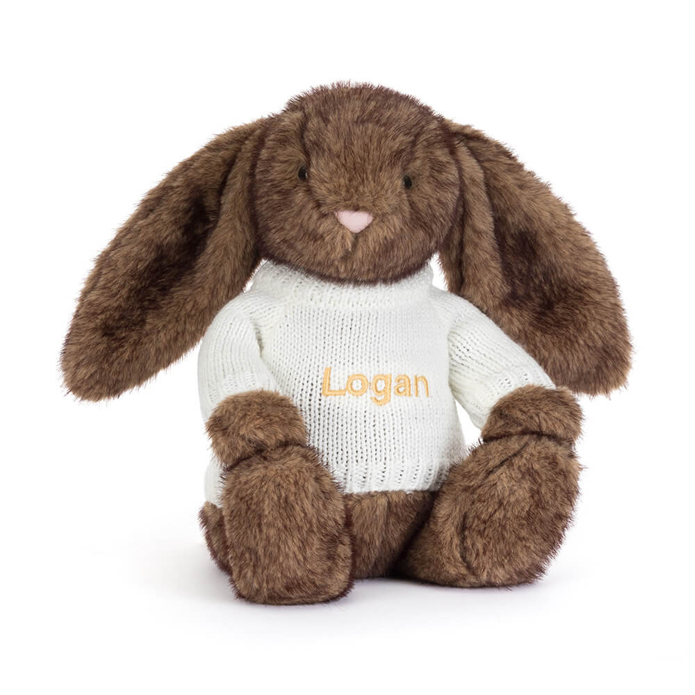 Hoppleston Luxe Bunny with Personalised Cream Jumper - Official