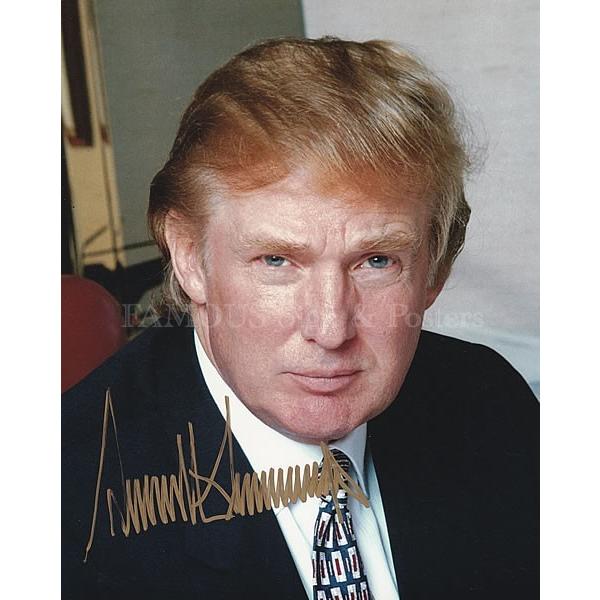 直筆サイン入り写真 ドナルドトランプ Donald Trump グッズ 第45代