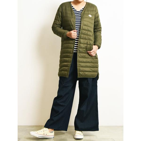 DANTON ダントン インナーダウンジャケット ロングコート Vネック