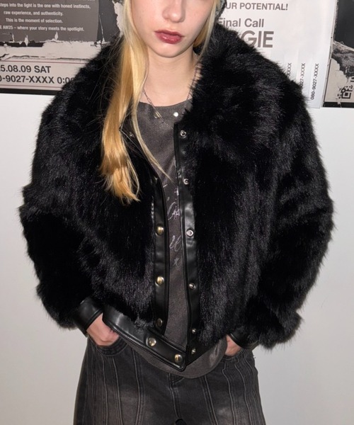 SHAGGIE | 【ViVi掲載】ファーブルゾンジャケット/ファーコート