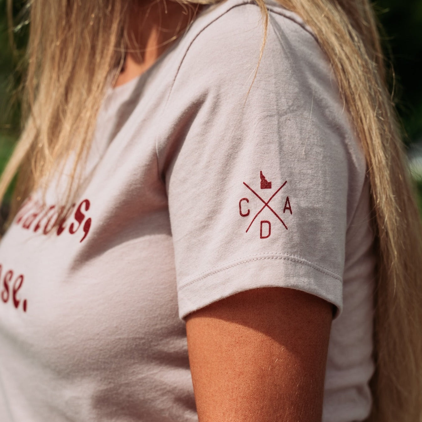 Potatoes, Please! Womens Tee | CDA IDAHO Clothing Company