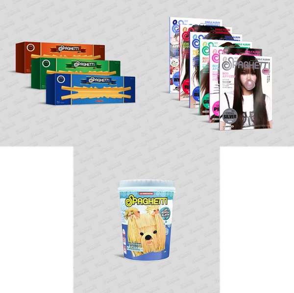 LE SSERAFIM 韓国ファーストシングル『SPAGHETTI』限定特典付きで発売