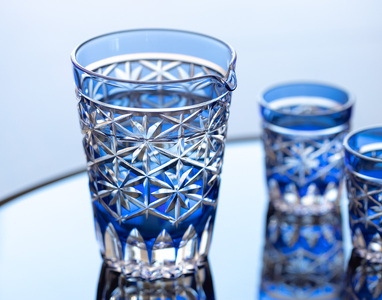 江戸切子 酒器揃〈星花〉カガミクリスタル JPS72-3003-CCB | 冷酒杯