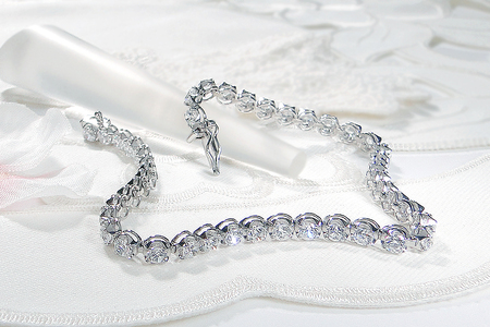 ダイヤモンド テニスブレスレット 5.0ct PT900 プラチナ 18.5cm