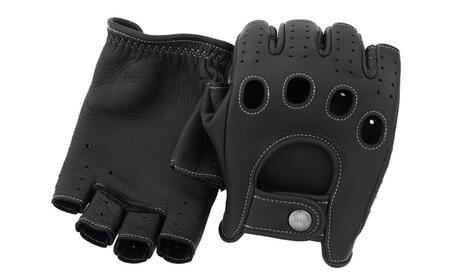 ドライビンググローブ ハーフフィンガー カカザン CACAZAN 革手袋