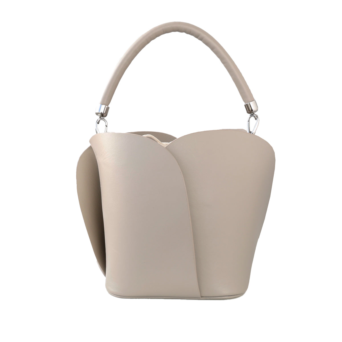 チューリップ型バッグ ショルダーバック ハンドバッグ 2way レザー