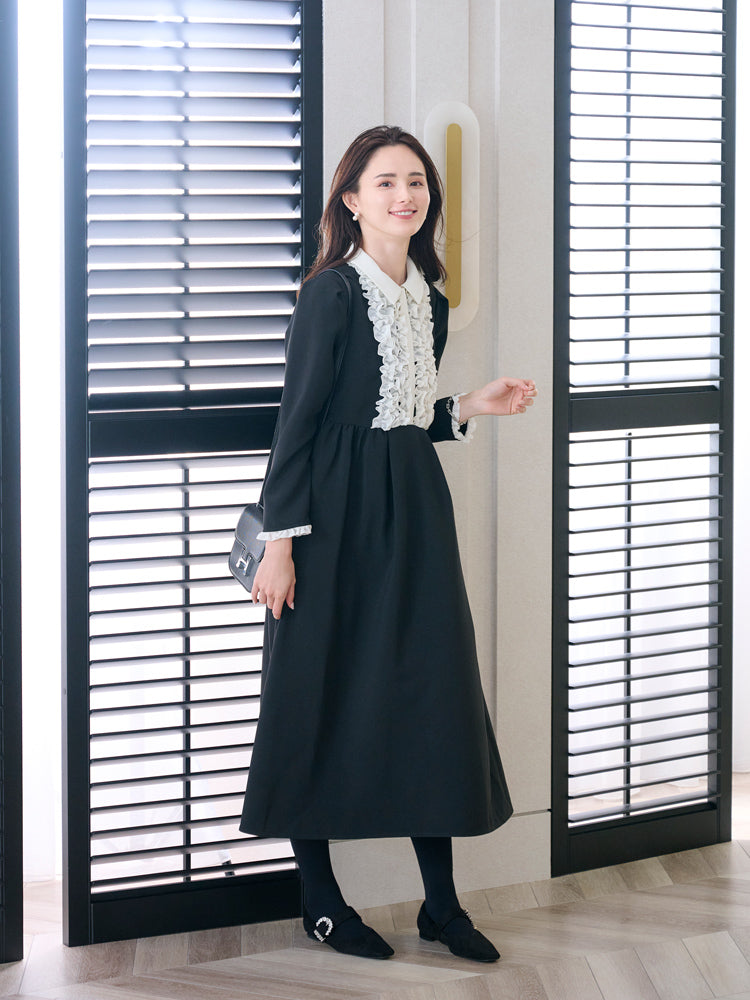 バイカラーフリルワンピース |【公式】Chestyオンラインショップ