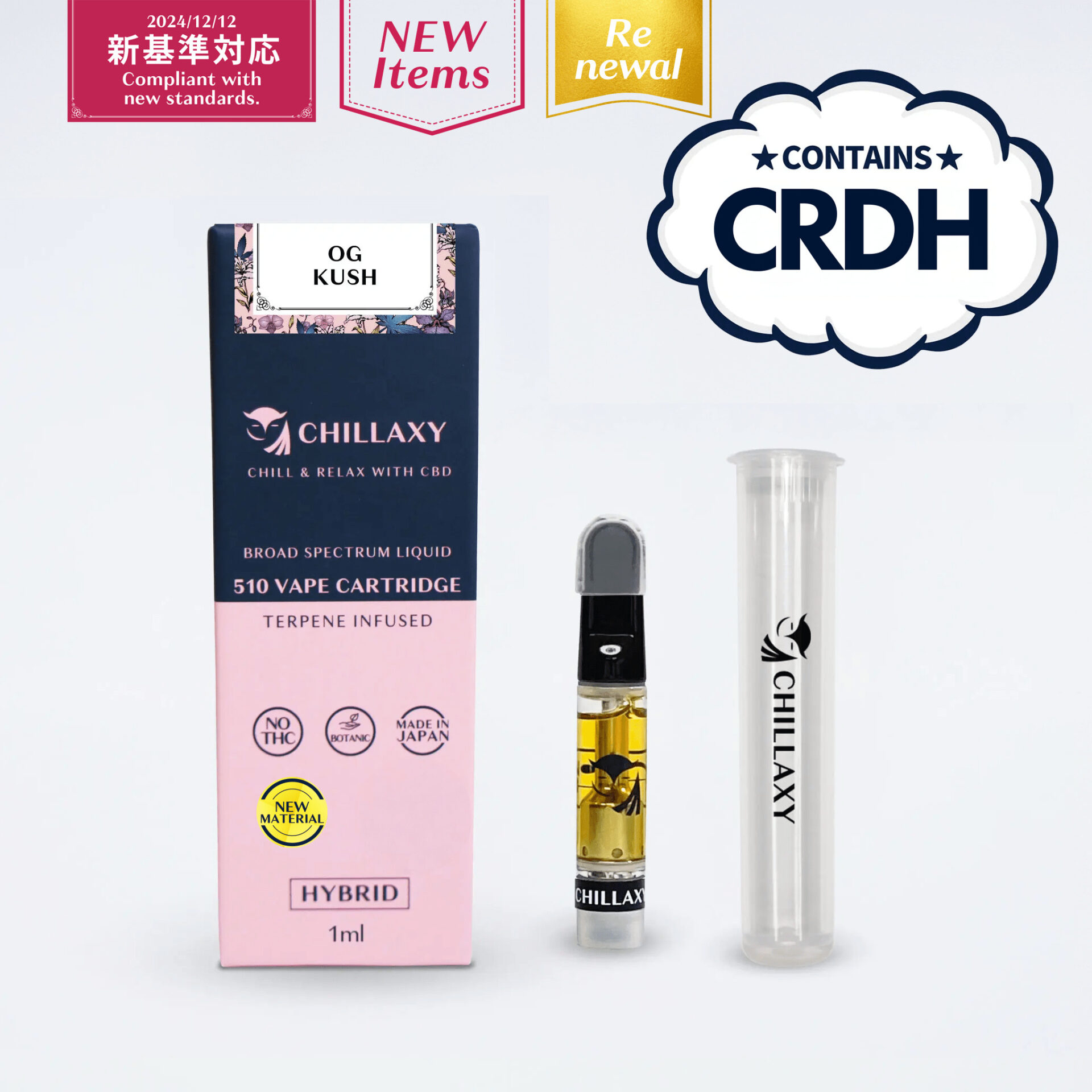 CHILLAXY CBD | CRDHとH4CBNの違いについて
