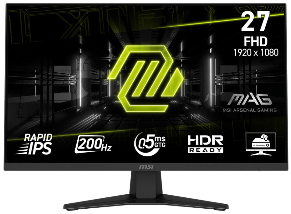 MSI MAG 274F Gaming Monitor 27-Inch FHD 200Hz in Black - MAG274F