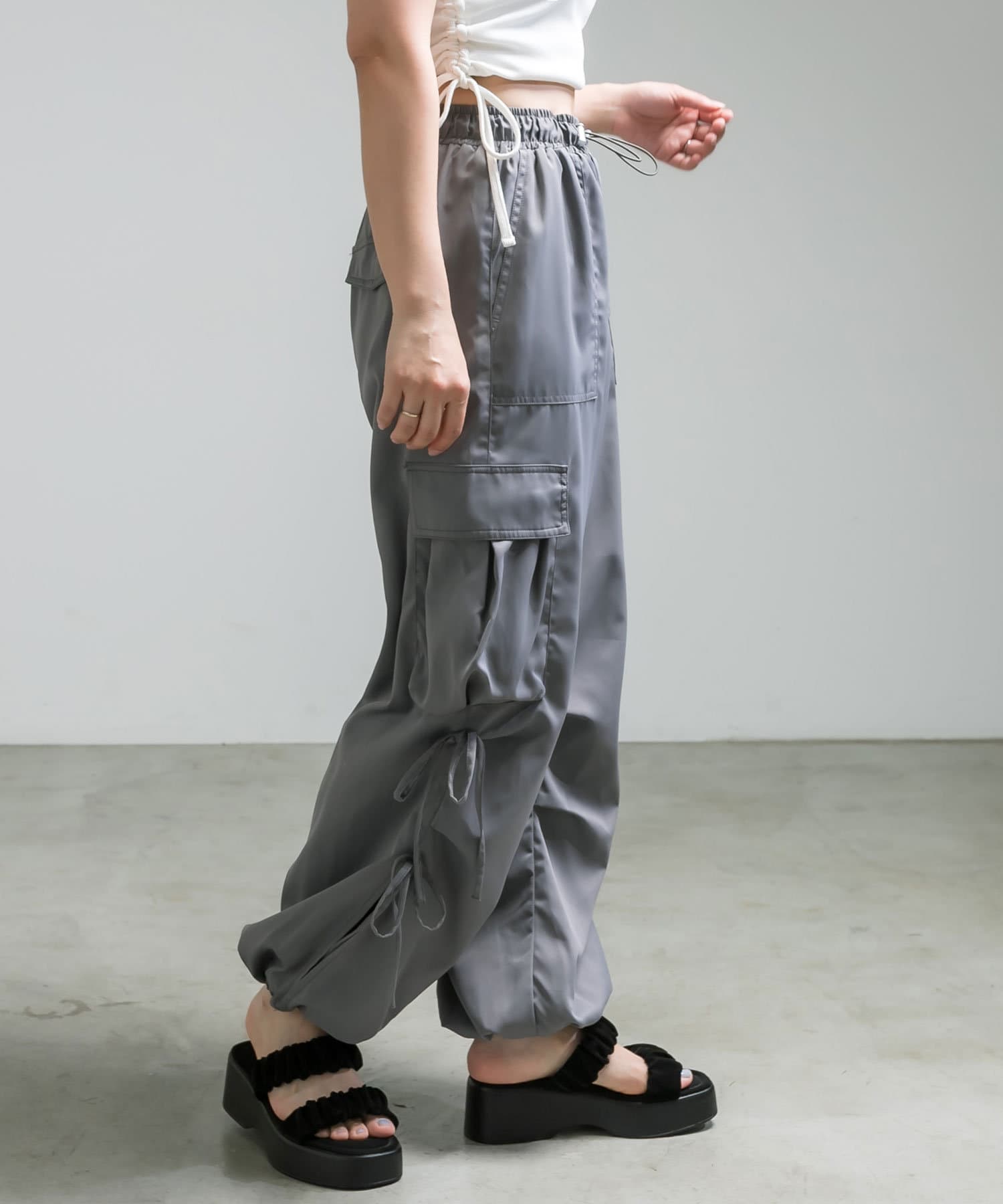 ロングセラー】ダブルリボンカーゴパンツ | OLIVE des OLIVE(オリーブ