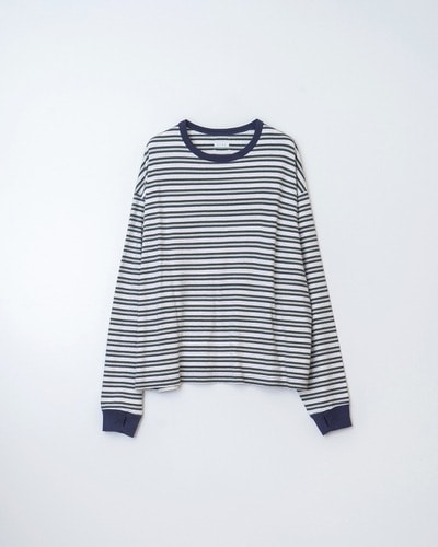 BORDER LONG SLEEVE TEE(1 BROWN): Name.: MENS｜CONZ ONLINE STORE