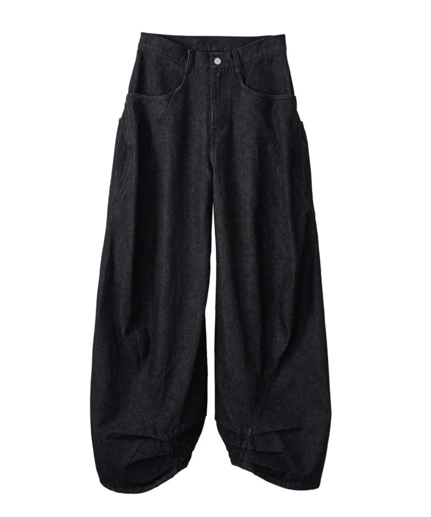 tuck design denim pants(XS BLACK): Knuth Marf: WOMENS｜CONZ ONLINE