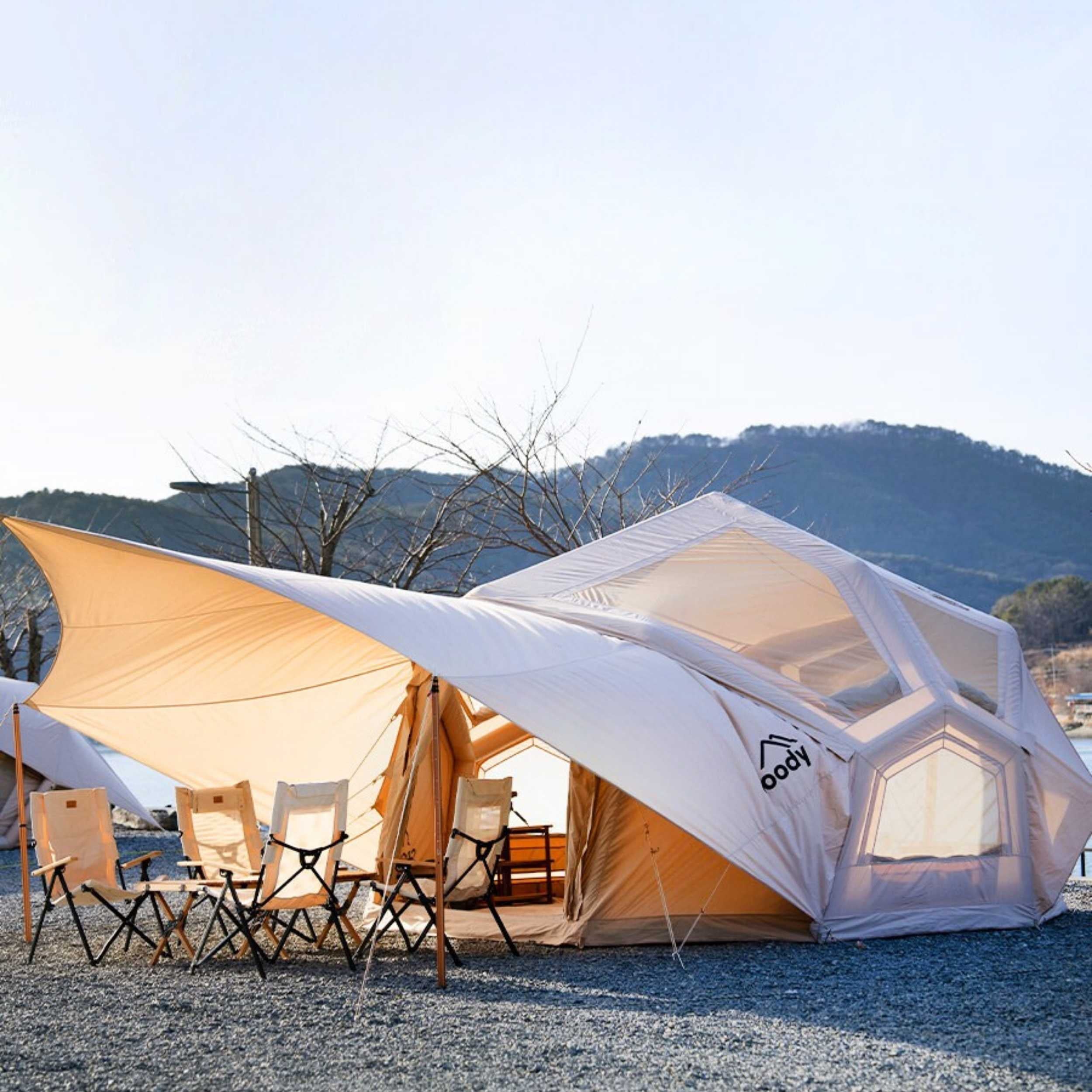 Coody Bestona Beige Inflatable Tent for Camping (2-4 person)