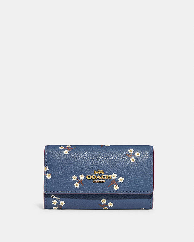 公式】COACH – コーチ | 6 リング キー ケース ウィズ フローラル プリント