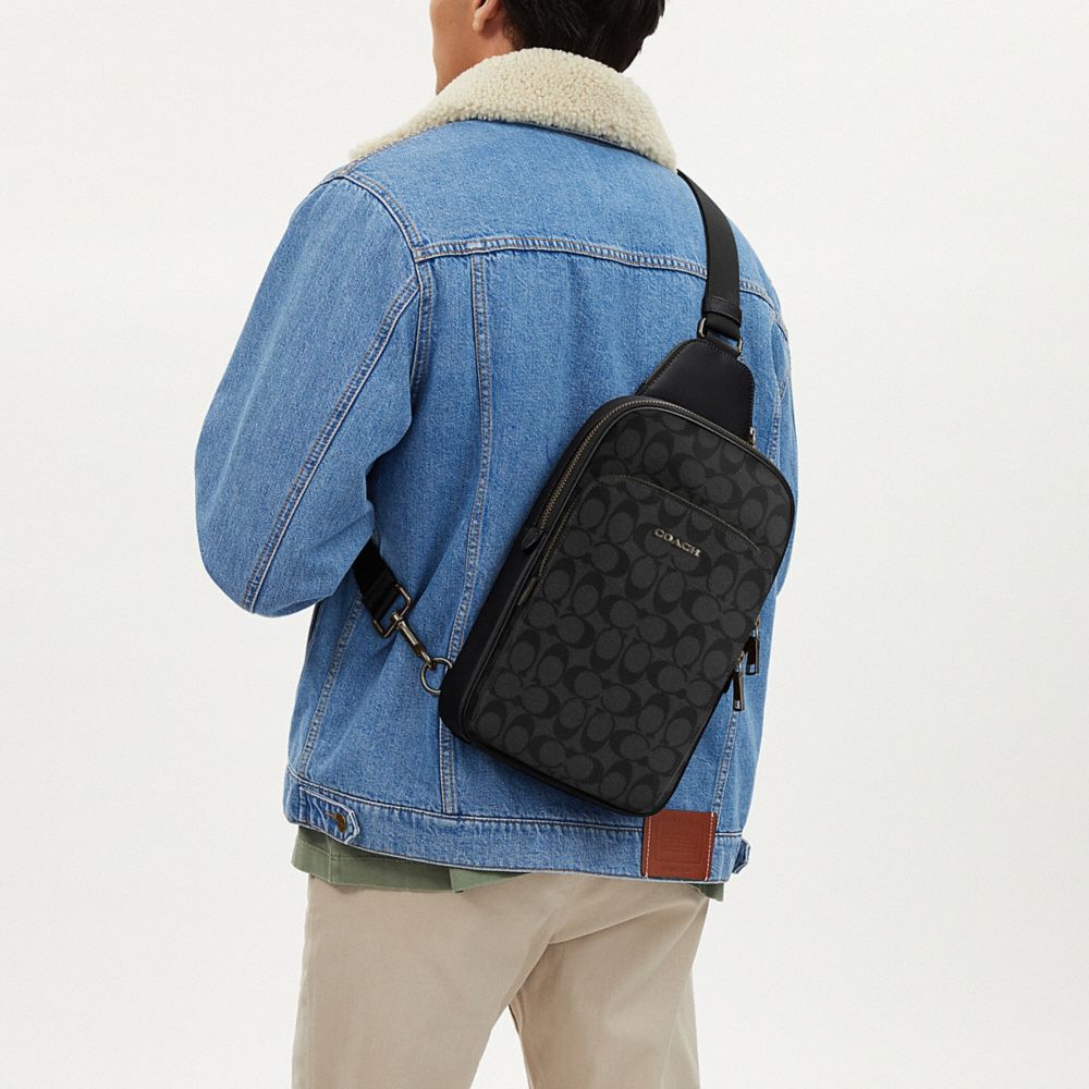 公式】コーチアウトレット | イーサン パック・シグネチャー キャンバス