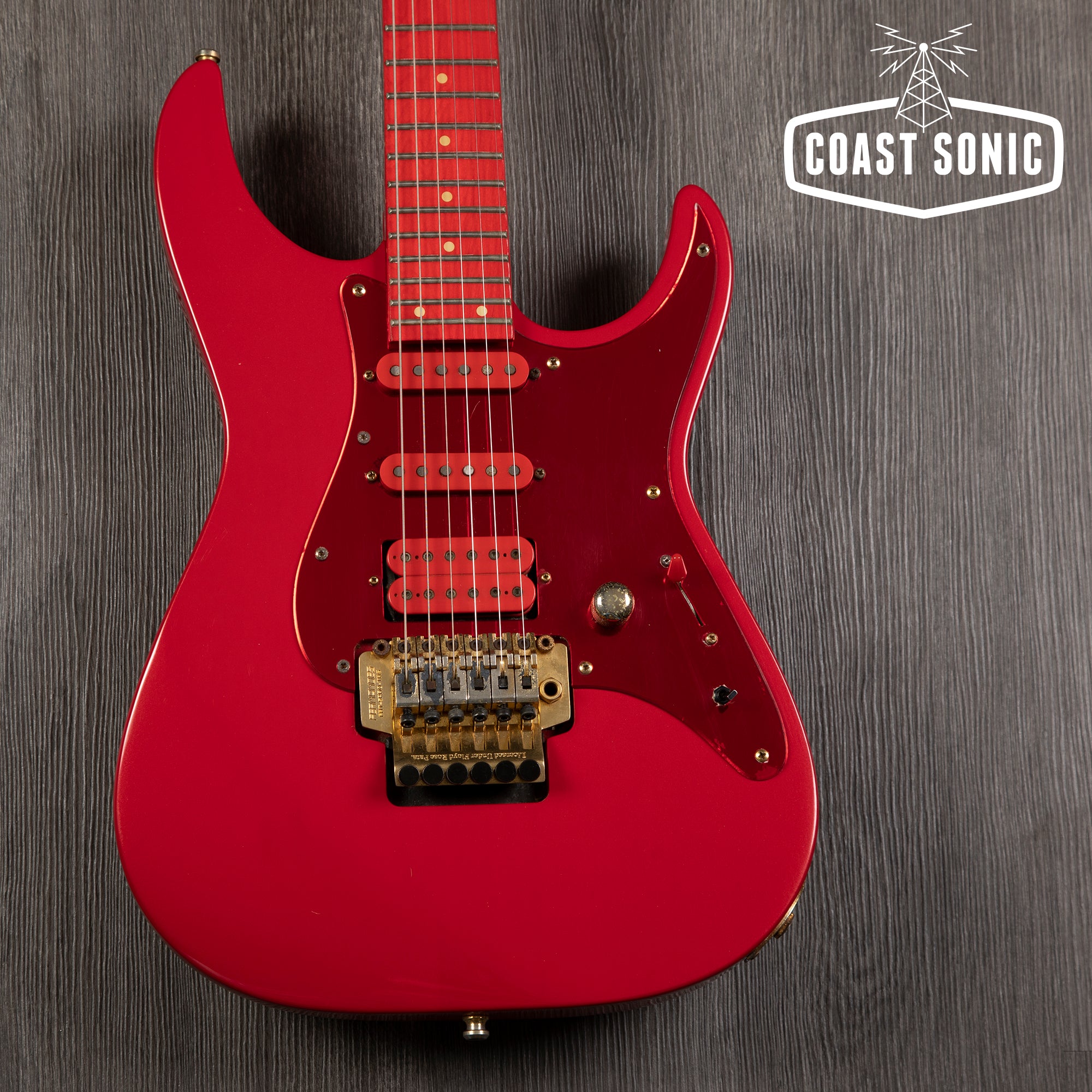 75年製Fernandes シースルーレッド オールラッカーレリック ストラト