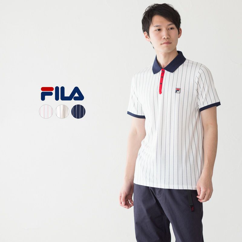 希少 70s FILA BJ BORG ボーダーポロシャツ フィラ イタリア製 希少