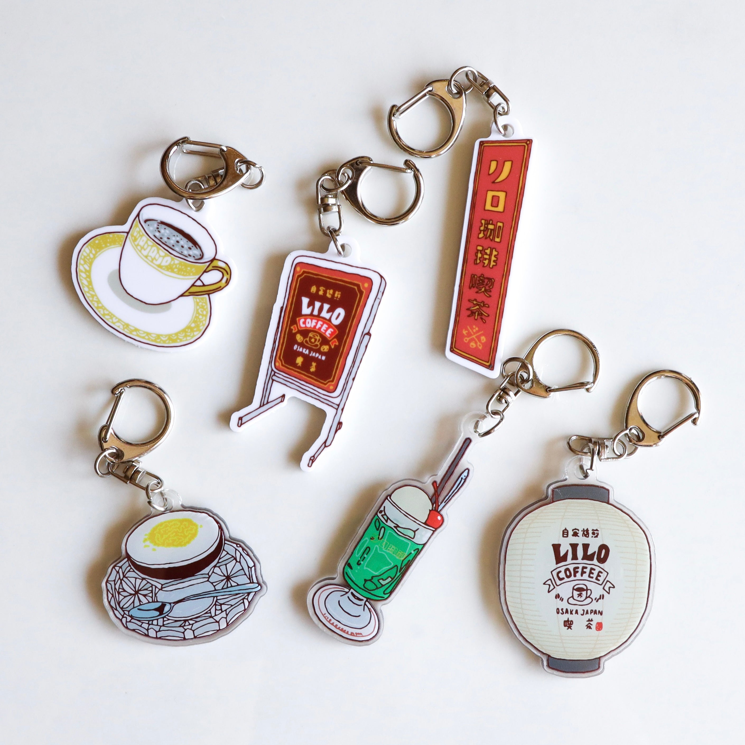 LILO COFFEE KISSA key ring 【6 key rings set】 – LiLoCoffeeRoasters