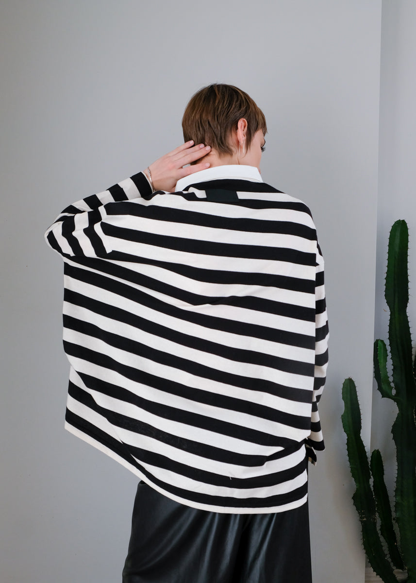 IVY RUGBY JERSEY / AIR SPINNING COTTON JERSEY STRIPE - ONLINE