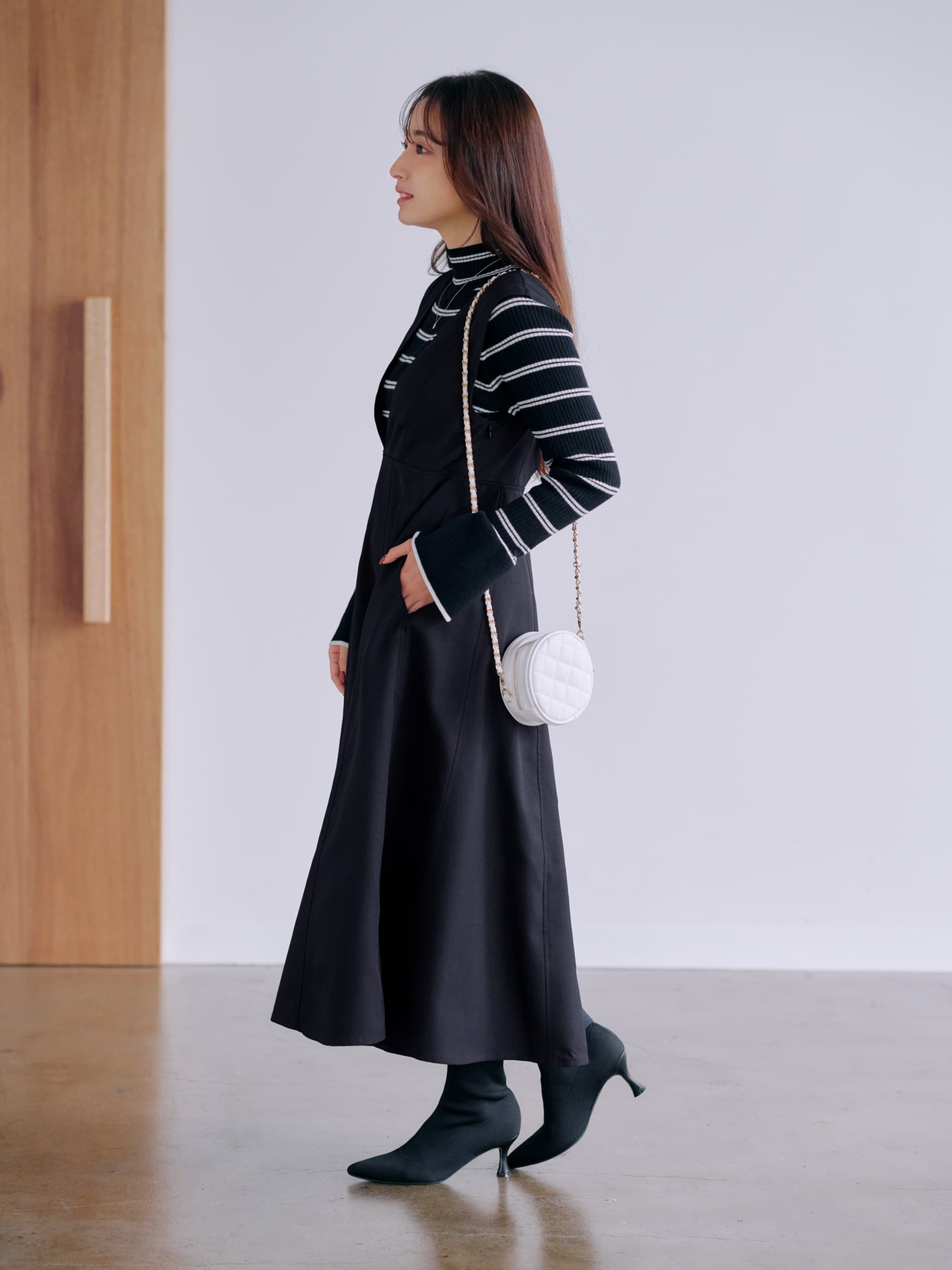 マチフレアジャンパースカート-short & regular | 小柄・低身長女性