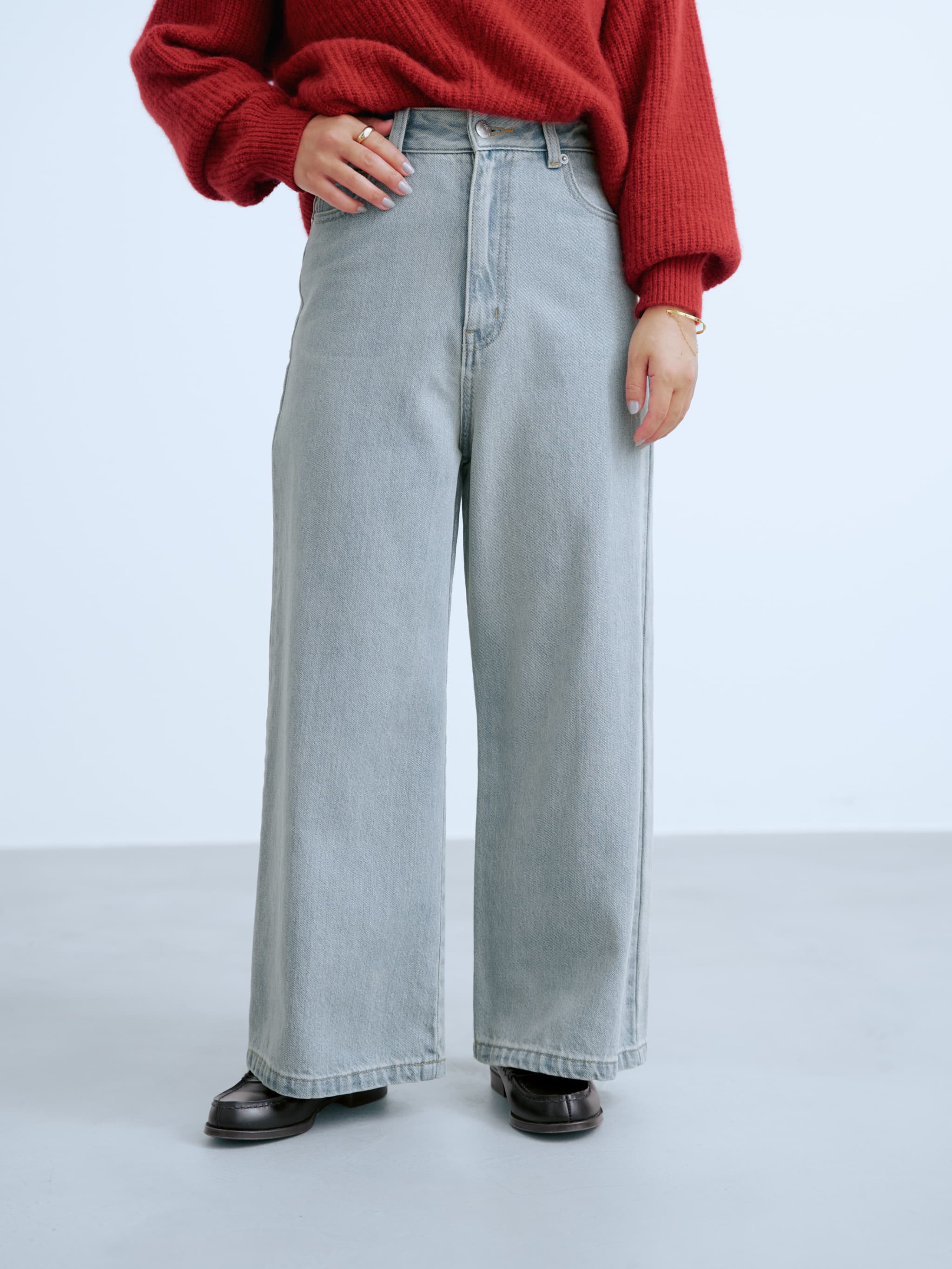 KUROKI DENIM フレアワイド-short & regular | 小柄・低身長女性向け