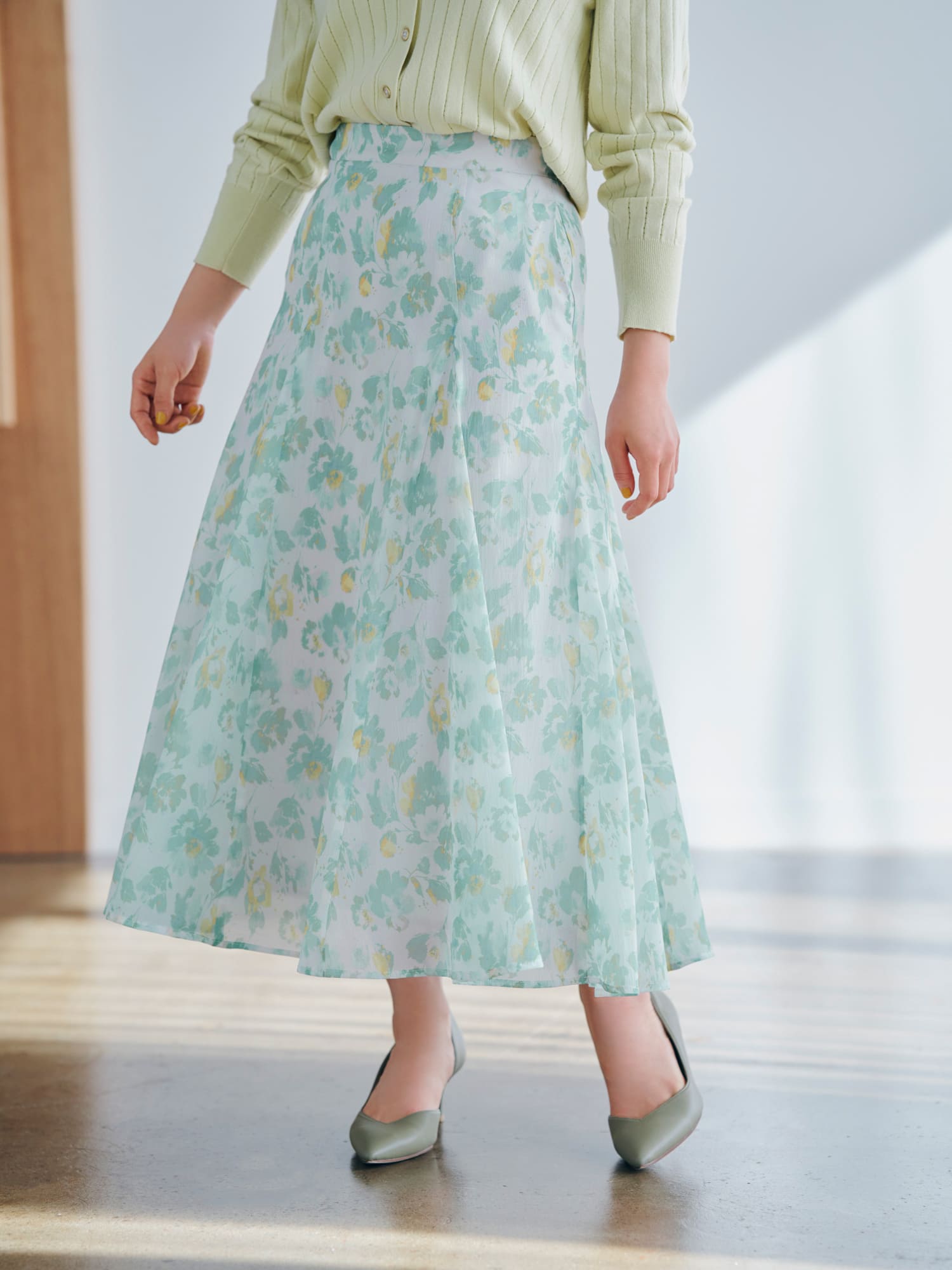 ウォーターフラワースカート-short & regular | 小柄・低身長女性向け